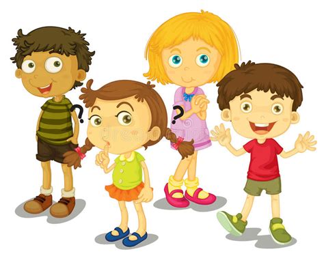 ¡entonsces, este canal play time. 4 kids stock vector. Illustration of cartoon, enjoyment ...