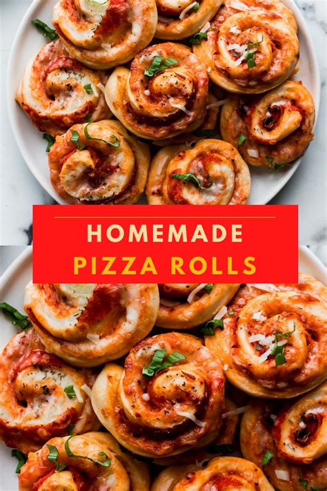 Homemade Pizza Rolls A Great Party Food Appetizer Or Snack Tiffanie