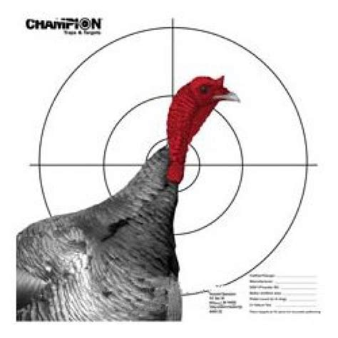 Targets Champion Shotgun Patterning Turkey 3 Paper Targets