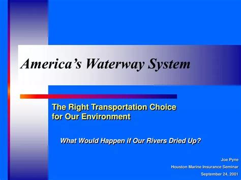 Ppt Americas Waterway System Powerpoint Presentation Free Download