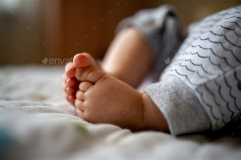 Newborn Babys Legs Detail Stock Photo By Nastuffa Photodune