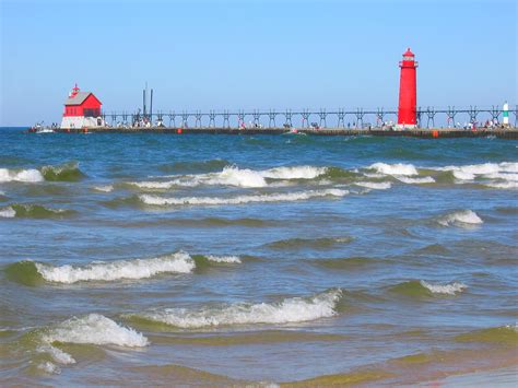 It is split into two large land segments: Lake Michigan | Great Lakes Today