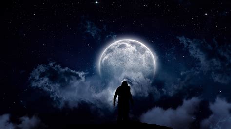 1920x1080 Resolution Staring At The Moon 1080p Laptop Full Hd Wallpaper