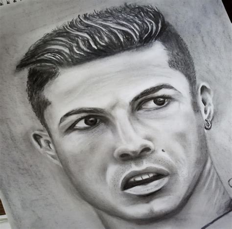 Cristiano Ronaldo Portre Drawingpencil Art By Cizmelikarakalem On