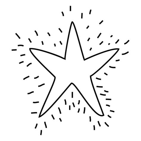 Star Hand Drawn Stroke Icon 02 Transparent Png And Svg Vector File