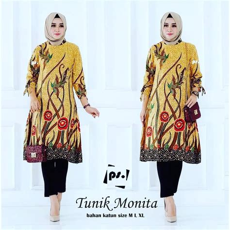 Model Tunik Batik Cantik Terbaik 2020 Desain Mewah Dan Modern