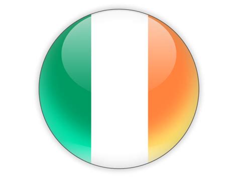 Round Icon Illustration Of Flag Of Ireland