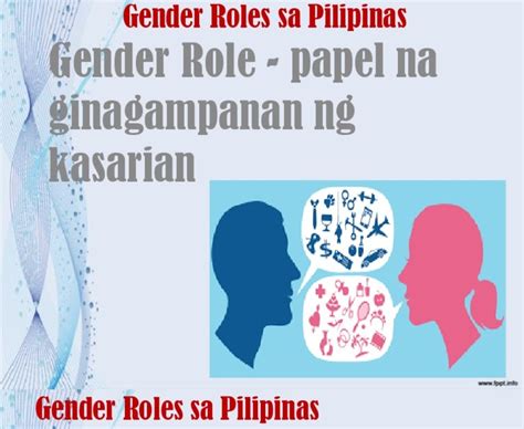 Gender Roles Sa Pilipinas Pre Kolonyal