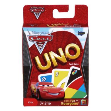 The remaining cards form a draw pile, which is placed in the center, equidistant from each player. 027084936629 UPC Pixar Cars 2 Uno Card Game