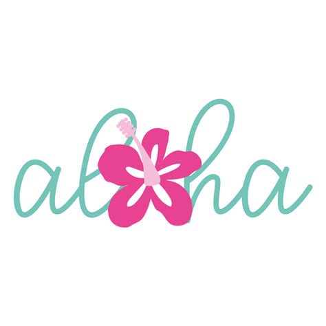 Aloha Svg Svg Eps Png Dxf Cut Files For Cricut And Silhouette Cameo