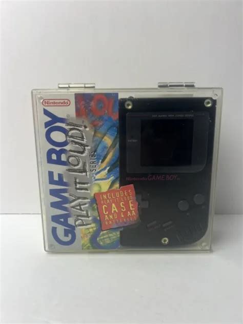 Nintendo Game Boy Black Play It Loud Complete In Case Matching Serial