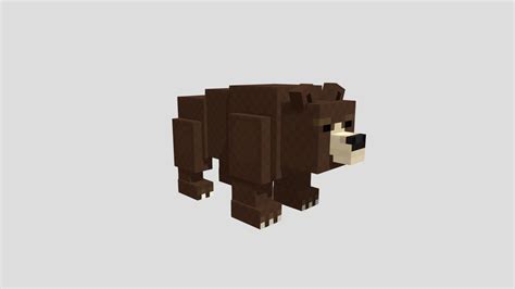 Minecraft Like Bear Buy Royalty Free 3d Model By Toby109tt