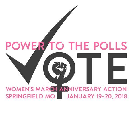 Power To The Polls Springfield Womens March Anniversary Action Its