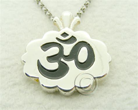 925 Sterling Silver Ohm Yoga Jewelery Pendant 24 Grams Yoga Jewelry