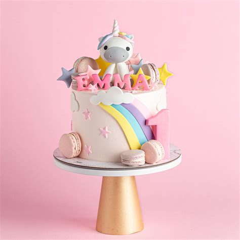Pastel Rainbow Unicorn Online Cake Delivery Singapore Bakers Brew