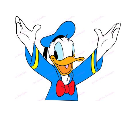 Donald Duck SVG 17 Svg Dxf Cricut Silhouette Cut File | Etsy