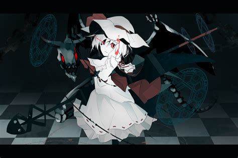 Chain Demon Dress Hat Kazeharu Magic Red Eyes Remilia