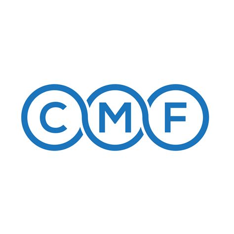 Cmf Letter Logo Design On White Background Cmf Creative Initials