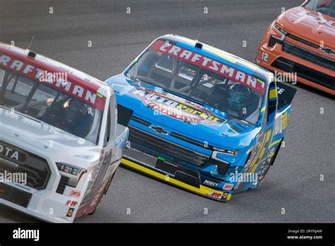 Nascar Craftsman Truck Series Driver Lawless Alan Races For Position
