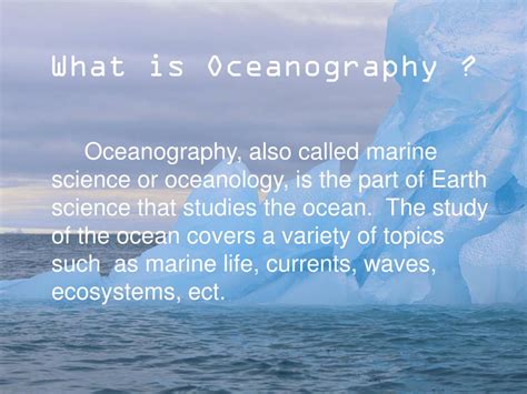 Ppt Oceanography Powerpoint Presentation Free Download Id2366629