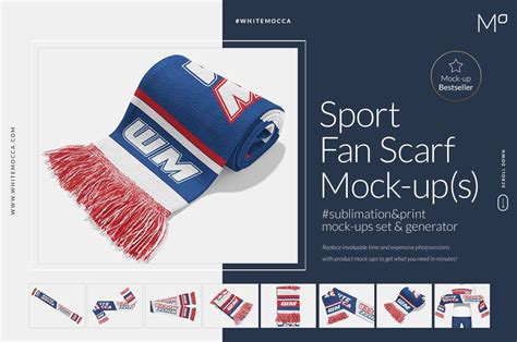 sport fan scarf mockup  yellowimages mockups   shirt mockups creativebooster