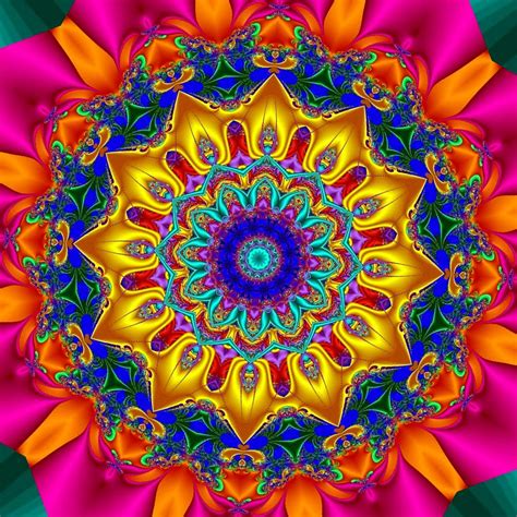Margys Musings Art Designs Flowers Fractals Kaleidoscope