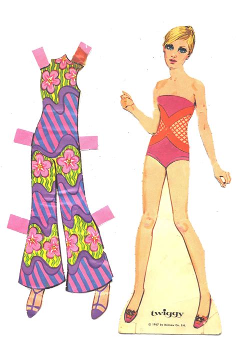 This Is My Original Twiggy 1967 Barbie Paper Dolls Vintage Paper