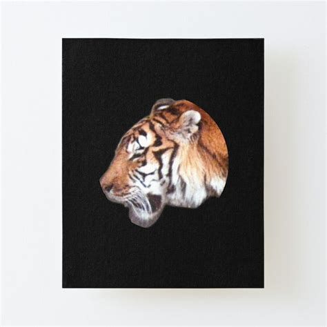 Tiger Mounted Print By Kristalcurt Tiger Canvas Wood Print Canvas
