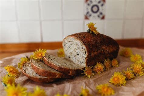 Three Recipes Dandelion Bread One Sweet And One Savoury And Dandelion