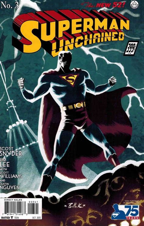Superman Unchained 3 1100 Dave Bullock 1930s Variant Jim Lee Scott