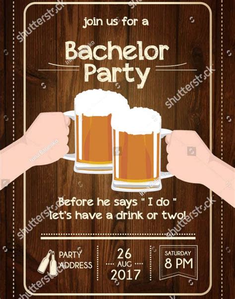 Bachelor Party Invitation Template