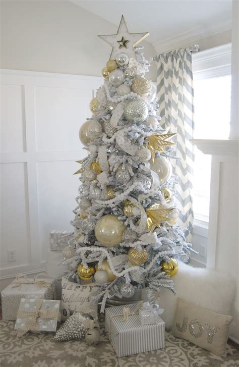 Home By Heidi Silver And Gold Christmas Tree