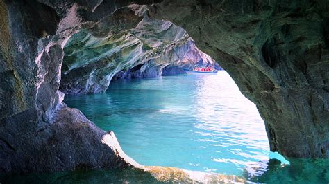 Marble Caves At General Carrera Lake Patagonia Chile Windows