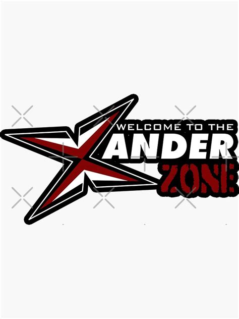 Welcome To The Xander Zone Sticker For Sale By Mcpod Redbubble