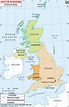 Gran Bretaña mapa con los países - reino unido mapa con los países y ...