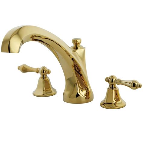 Browse our collections of roman tub faucets in our faucet department and also avail free shipping and attractive discount at junoshowers. Kingston Polished Brass Metropolitan Two Handle Roman Tub ...