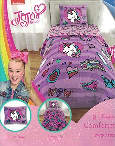 Nickelodeon Jojo Siwa 6pc Full Bedding Collection With Comforter Sheet