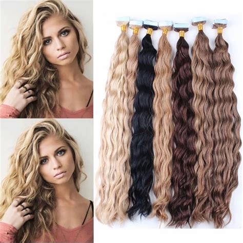 Curly Hair Extensions Tape In Hair Extensions 100 Human Hair