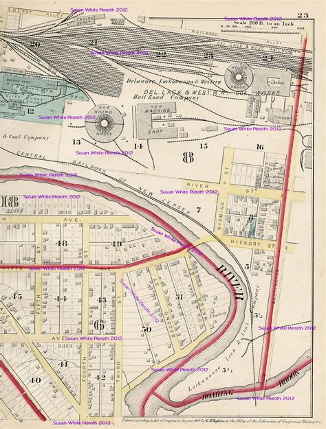1877 Atlas City Of Scranton Pennsylvania