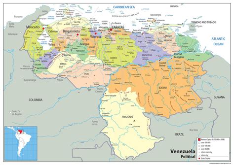 Venezuela Political Map I Love Maps