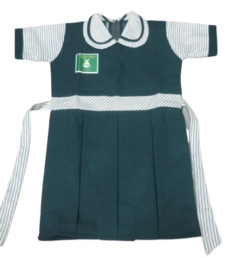 Summer Cotton Girl School Uniform Frock For Scout Uniforms Age Group