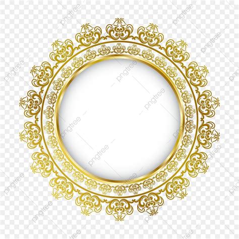 Golden Luxury Frame Vector Hd Png Images Luxury Golden Circle Frame