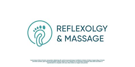 feet massage logo design with creative unique style premium vector part 1 9366325 vector art at