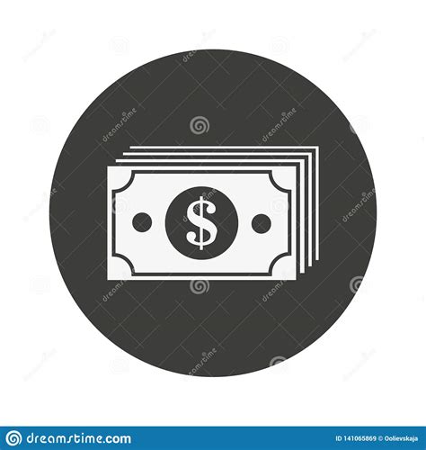 Money Banknotes Stack With Dollar Cash Icon Money Payment Dollar Sign