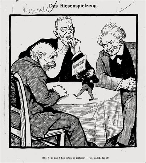 Januar 1920 in kraft getreten. „Das Riesenspielzeug", Karikatur, 1919 | Der Erste Weltkrieg