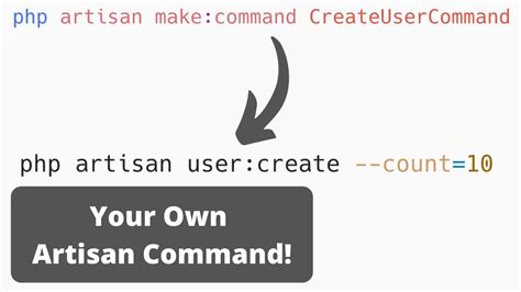How To Create Artisan Commands In Laravel YouTube