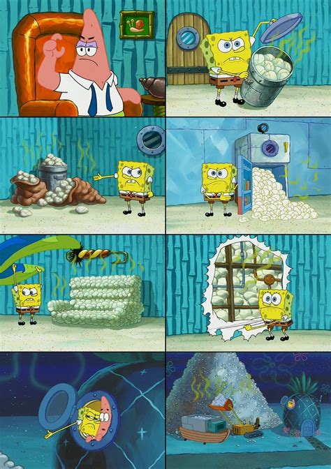 Spongebob Shows Patrick Garbage Meme Template Piñata Farms The Best