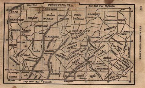 1830s Pennsylvania Maps Genealogy History Map Geneaology