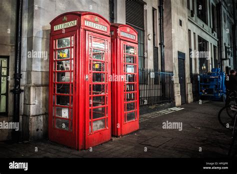 Red Phone Booth Stock Photo Alamy