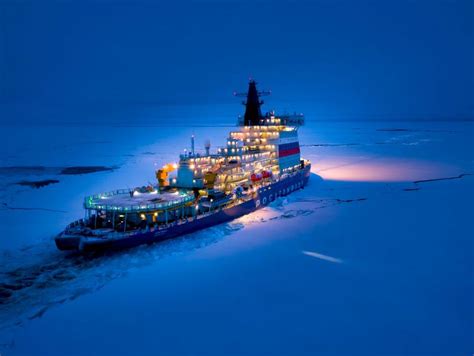 After Two Months In The Ice A Nuclear Powered Convoy Breaks Its Way